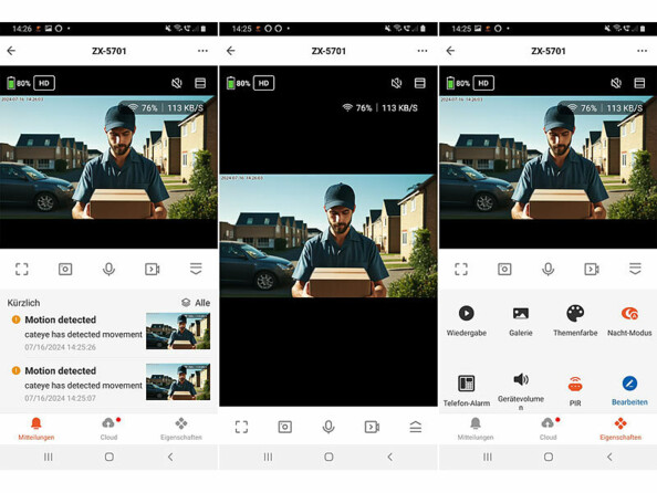Caméra de surveillance avec gestion par application mobile gratuite Android et iOS