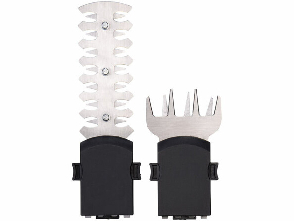accessoires de taille interchangeables pour cisaille électrique vus de face