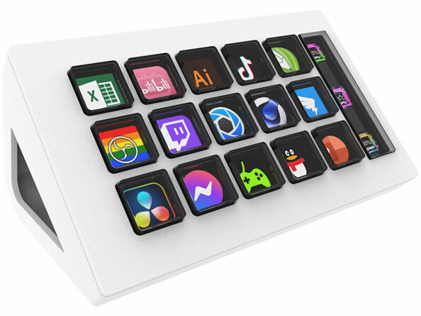 Contrôleur de streaming avec 15 touches macro personnalisables