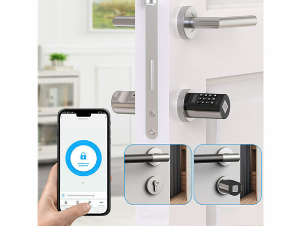 Poignée de porte domotique bluetooth TSZ-805 avec 2 clés