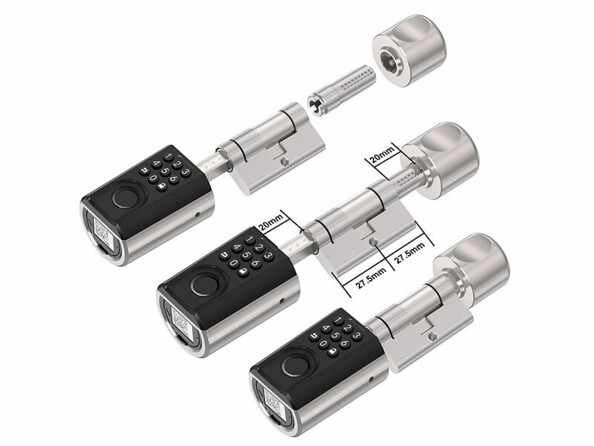 Poignée de porte RFID connectée TSZ-590 à empreinte digitale et code PIN