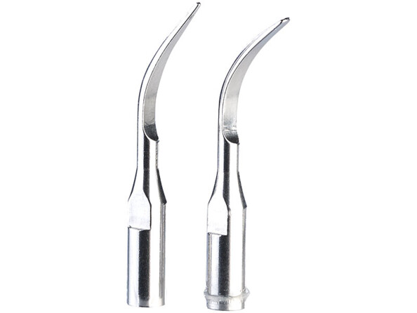 Détartreur dentaire à ultrasons connecté avec caméra HD Newgen Medicals. Avec 2 embouts différents : large et pointu