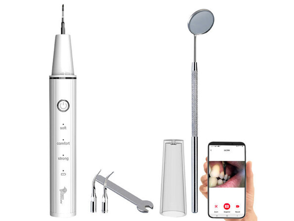 Détartreur dentaire à ultrasons connecté avec caméra HD