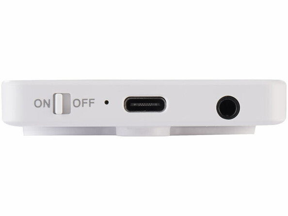 Écran couleur IPS selfie magnétique 3,97" vu de dessous avec port usb-c