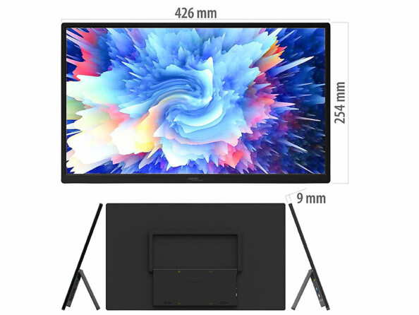 écran nomade IPS Full HD 120 Hz 18,5" avec dimensions