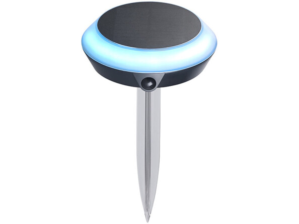 Lampe solaire d'extérieur connectée avec LED RVB CCT et détecteur de mouvement (Reconditionné)