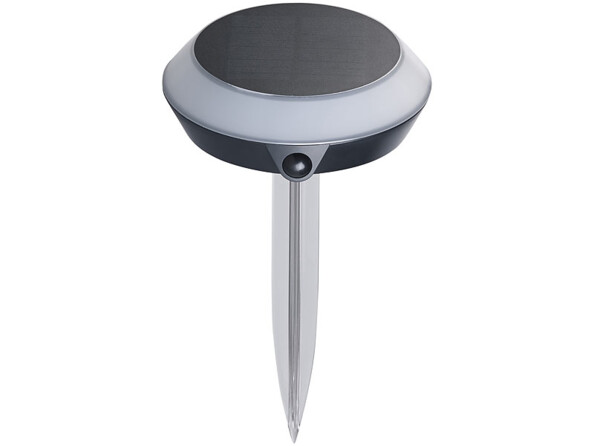 Lampe solaire connectée avec LED RVB CCT et détecteur de mouvement.