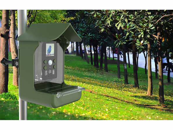 Mangeoire à oiseaux avec caméra Full HD