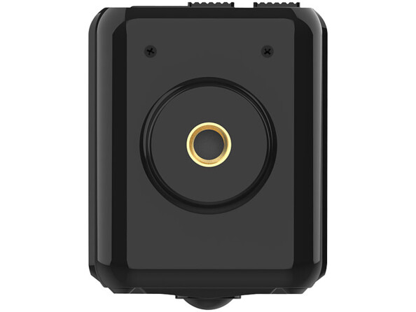 Vue du dessous de la caméra 7Links avec filetage pour fixation d'un trépied ou pas de vis pour visser le support fourni via le matériel de montage fourni