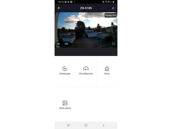 Mini caméra de surveillance IP connectée 2K avec vision nocturne IPC-190.mini vue de l'application