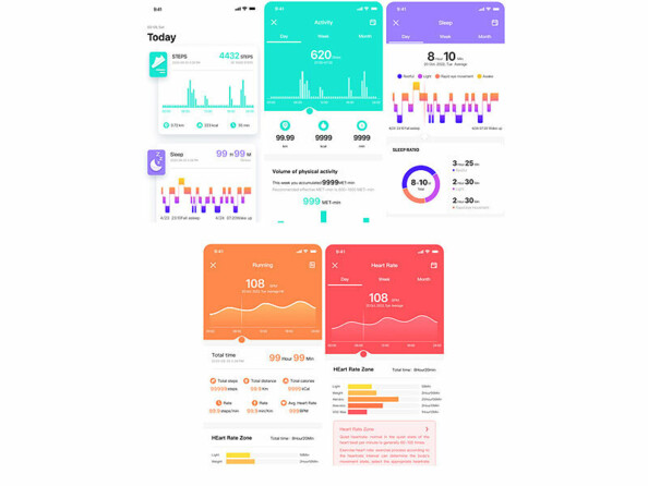 Montre sport connecté avec fonctions téléphone et mains libres : microphone et haut-parleur intégrés pour téléphoner avec la montre