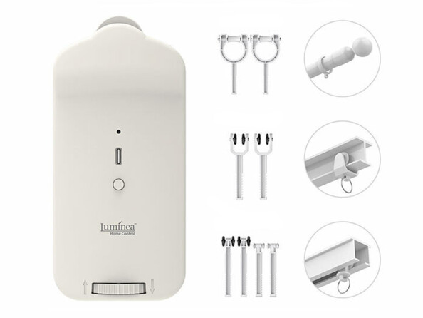 moteur électrique pour rideaux connecté et télécommandé