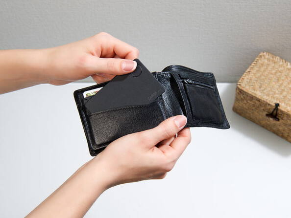 Localisateur siffleur bluetooth format carte de crédit