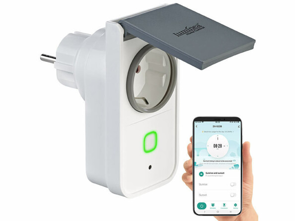 Prise étanche connectée SF-560.avs avec wattmètre et commandes vocales