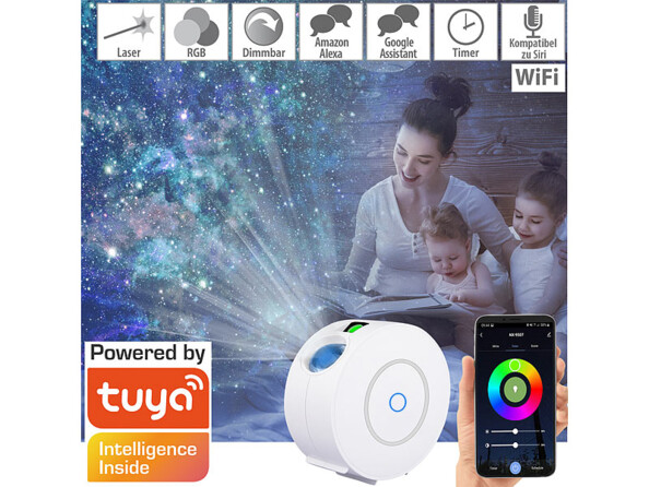 Projecteur laser et LED RV SD-1800 mis en situation