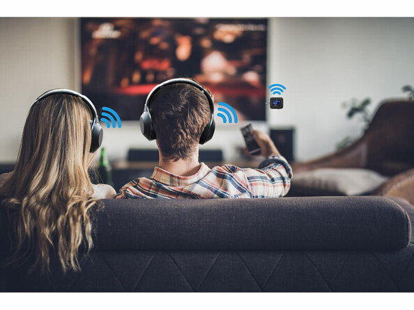 Récepteur et transmetteur audio multipoint avec fonction bluetooth 5.3