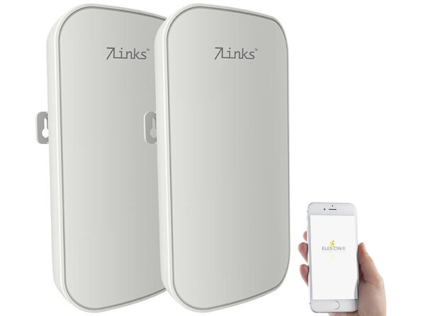 2 répéteurs wifi connectés d'extérieur 1200 Mb/s pour réseaux 2,4 et 5 GHz