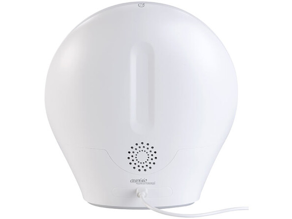 réveil simulateur d'aube lever de soleil connecté vue de dos