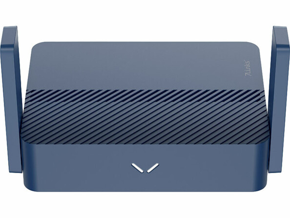 Routeur mobile wifi 6 double bande 3000 Mb/s vu de face avec antennes dépliées