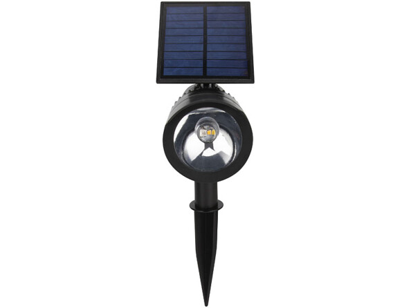 Spot LED connecté propose une orientation flexible : spot et panneau solaire à incliner et fixer dans la position souhaitée