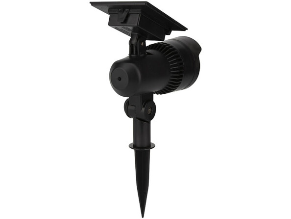 Spot LED connecté propose une orientation flexible : spot et panneau solaire à incliner et fixer dans la position souhaitée