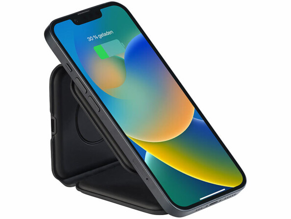 Station de chargement sans fil 15 W pour smartphone, Apple Watch, AirPods, - noir