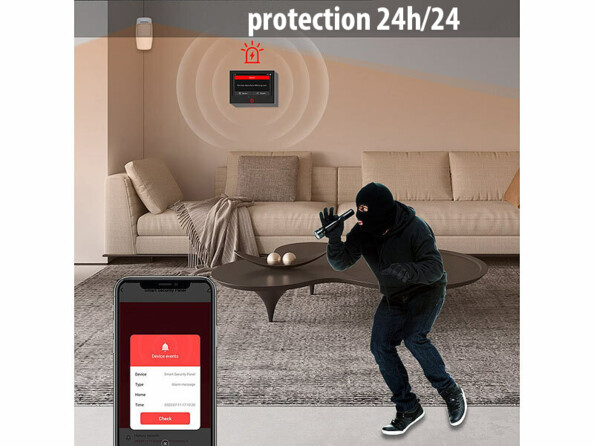 Système d'alarme connecté 4G XMD-5500.wifi