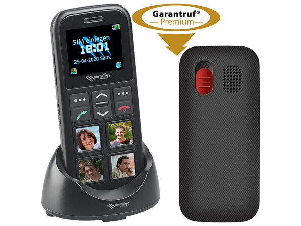 Téléphone mobile senior 4G RX-850 avec appel d'urgence et GPS
