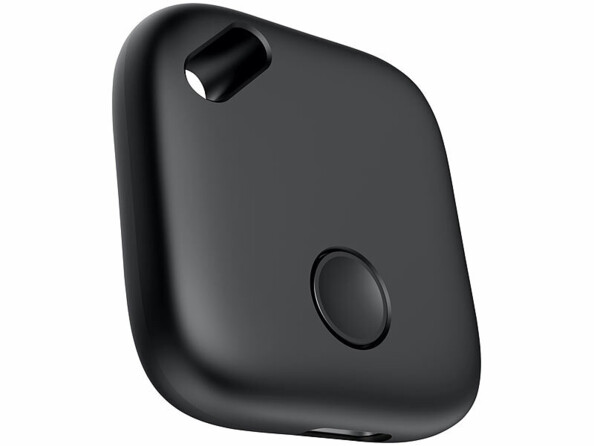 Traceur localisateur d'objets et de clés rechargeable SGF-60 vus de 3/4 face