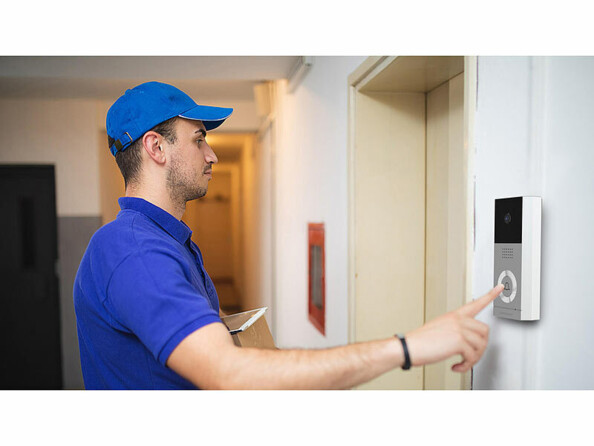 Visiophone connecté Full HD VSA-700.app mis en situation