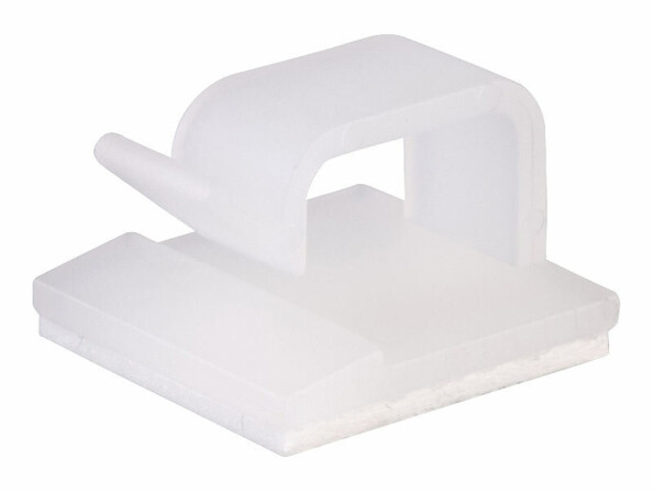 guide pour câbles autocollant coloris blanc