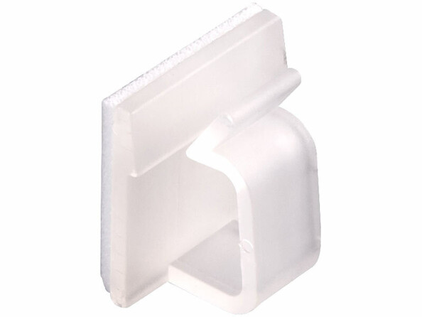 organisateur pour câbles autocollant coloris transparent