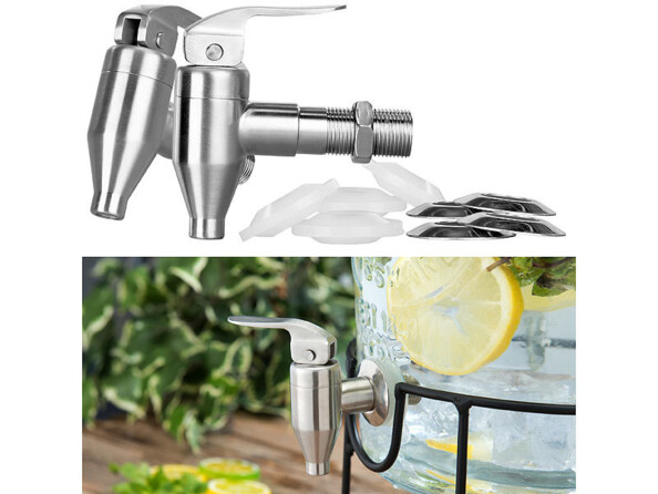 2 robinets en acier inoxydable pour distributeur de boisson RGS-350 et RGS-800