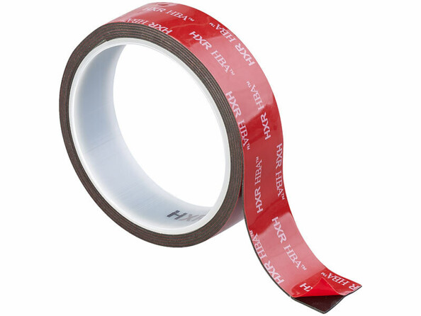 bande adhésive acrylique noire 2,5 cm x 3 m