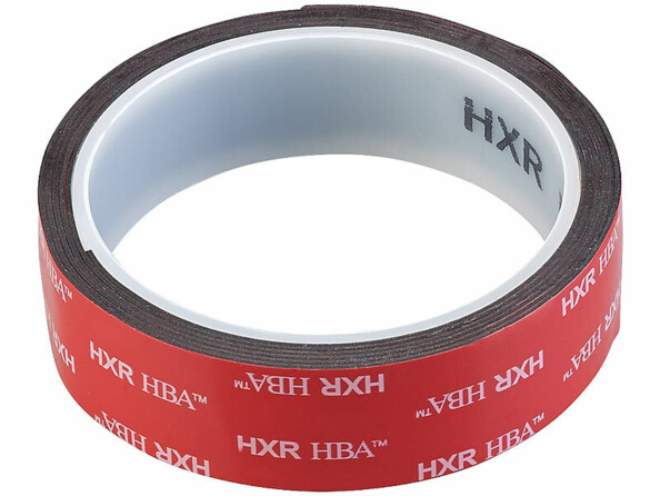 bande adhésive acrylique noire 2,5 cm x 3 m