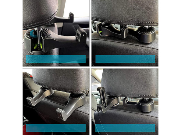 2 supports smartphone et porte sac pour appuie-tête