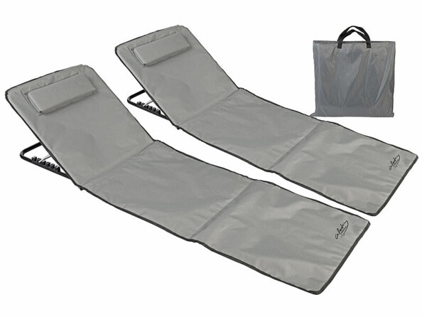 Pack de 2 tapis pliables avec dossier réglable de la marque infactory