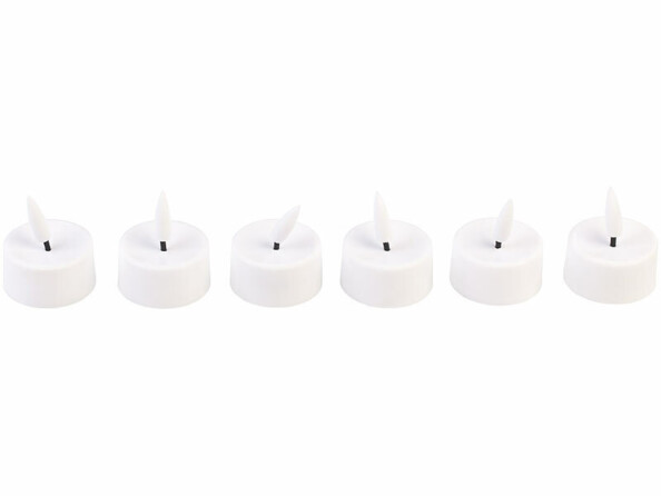 6 bougies chauffe-plat LED avec minuterie