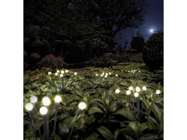 décoration lumineuses solaires de jardin parterre