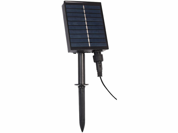 Panneau solaire filaire avec piquet pour alimentation des lampes lucioles