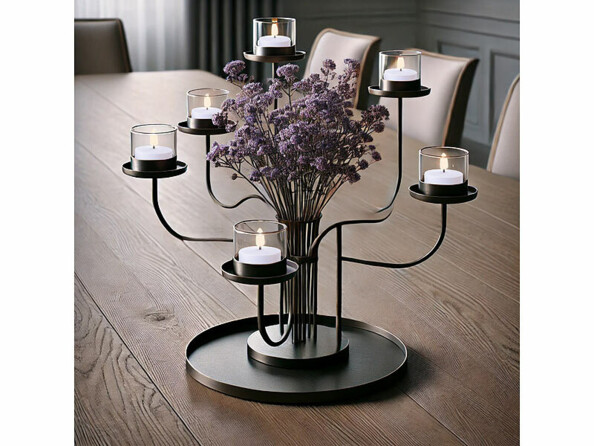 6 bougies chauffe-plat LED effet flamme rechargeables et télécommandées