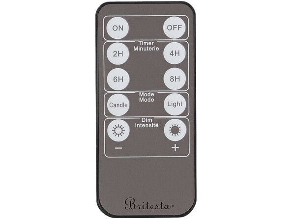 12 bougies LED en cire véritable de la même taille avec télécommande