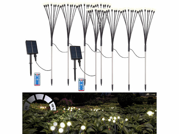 Pack de 8 lampes lucioles solaires avec mode d'emploi en français