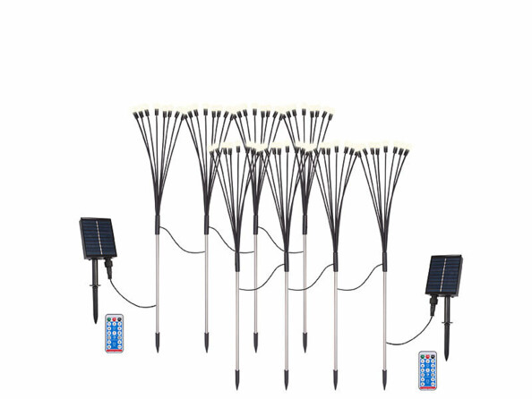 8 décorations lumineuses solaires pour jardin de la marque Lunartec