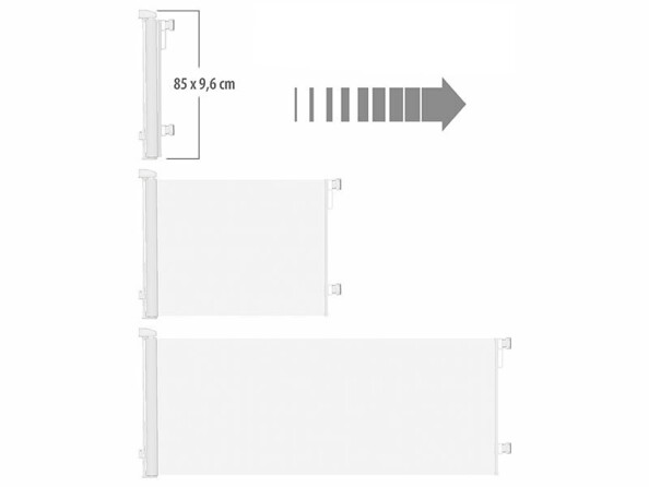 Barrière de sécurité extensible 3 m 
