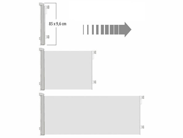 Barrière de sécurité extensible 1,80 m 