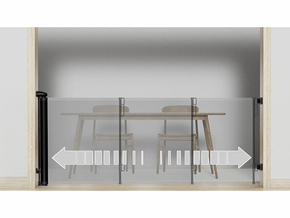 Barrière de sécurité extensible 3 m pour escaliers TSS-85