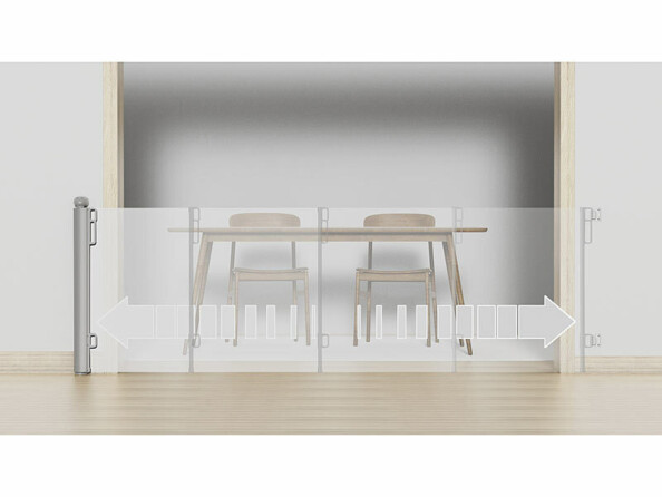 Barrière de sécurité extensible 5 m pour escaliers TSS-85