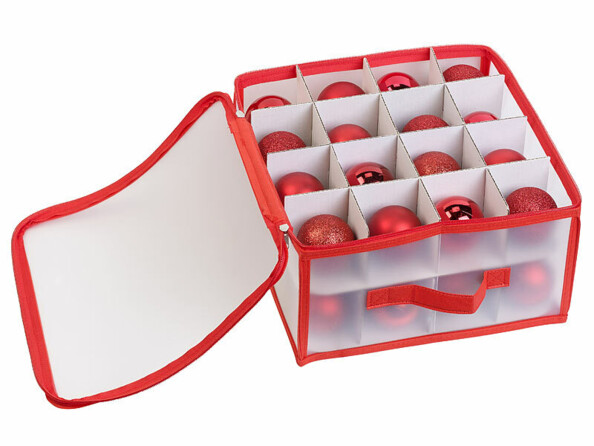 Boîte de rangement pour 32 boules de Noël Ø 6 cm