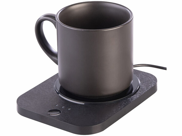 Chauffe-tasse USB et chargeur compatible Qi 13 W